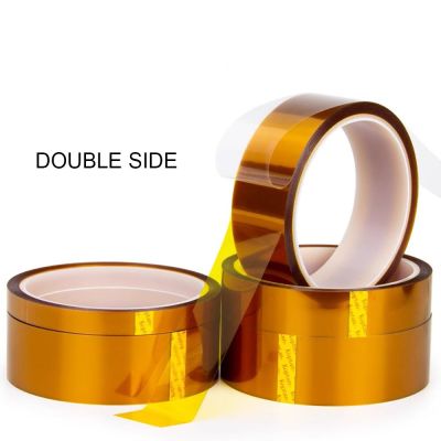 10M High Temperature Adhesive Tape Heat Resistant Polyimide Double Sided Kapton Tape 0.1mm Thickness Adhesives  Tape