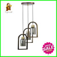 ไฟช่อ SUCCESS CD8743/3 สีน้ำตาล/ดำ/ทอง 3 หัวCLUSTER PENDANT LAMP SUCCESS CD8743/3 BROWN/BLACK/GOLD 3-LIGHT **ด่วน ของมีจำนวนจำกัด**