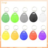 JIANGF 10pcs Color Random การควบคุมการเข้าถึง กันน้ำ เขียนซ้ำได้ สำเนาบัตร เขียนได้ KeyFobs บัตร RFID แท็ก ID T5577