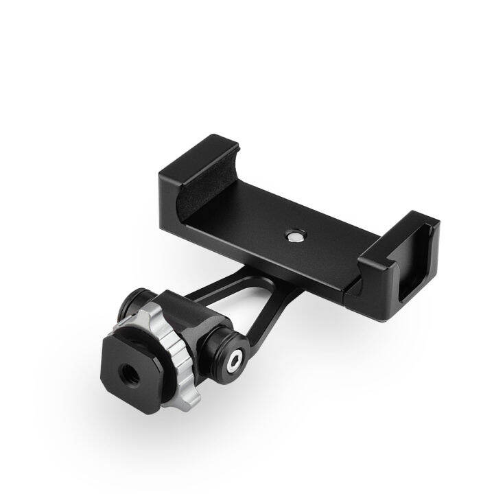 Camera Hot Shoe Phone Tripod Mount Adapter 360 Rotation Phone Tilt Holder with Cold Shoe for