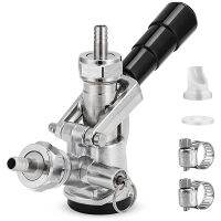 Beer Coupler System Coupler Tap Stainless Steel Probe Chrome-Plated Body No-Leakage Gas Check