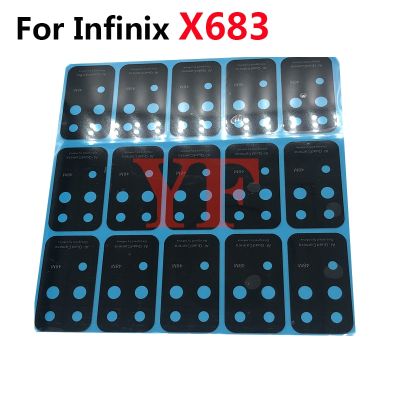 2 ชิ้นสําหรับ Infinix Note 8i X683 X683B Hot 9 X655C X655 X655D Hot 9 Pro X655F กล้องหลังด้านหลังเลนส์แก้วพร้อมสติกเกอร์กาว