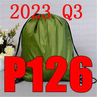 ล่าสุด2023 Q3 BP 126ถุง Drawstring BP126เข็มขัดกันน้ำกระเป๋าเป้สะพายหลังรองเท้าเสื้อผ้าโยคะวิ่งออกกำลังกายกระเป๋าเดินทาง