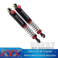 KYX Parts 2PCS Metal Hydraulic Shock Absorber 90mm for AXIAL SCX10 II 1/10 RC Model Car Crawler Accessories