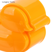 Longjia Tools แม่พิมพ์ข้าวปั้นรูปเป็ดรูบาร์บน่ารัก1ชิ้นแม่พิมพ์ลูกบอลข้าวลายการ์ตูนสำหรับเด็กทารกอุปกรณ์ทำลายนูนที่ตัดคุกกี้ขนมอบเครื่องมือเบนโตะ