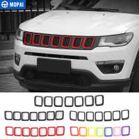 MOPAI Racing Grills สำหรับ Jeep Compass 2017 Up รถด้านหน้า Grille ตกแต่งสำหรับ Jeep Compass 2018รถอุปกรณ์เสริมจัดแต่งทรงผม