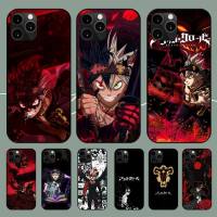 Anime Black Clover Asta Phone Case For iPhone 11 12 Mini 13 14 PRO XS MAX X XR 6 7 8  Plus Shell  Screen Protectors