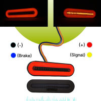 ไฟไฟท้าย LED หยุดไฟท้ายไฟตัดหมอก3 In 1กันน้ำ12V 24สำหรับรถบรรทุกรถพ่วงไฟท้ายรถยนต์