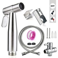 Home Wash Bidet Sprayer Set Accessories Car Hand Held Easy Install ABS Pet Toilet Bathroom Shower Diaper Cleaning Hose Holder