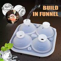 hot【cw】 Molds 2.5 Inch Large Trays Make 4 Ice Silicone Rubber Fun Big Maker