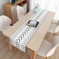 [HOT W] Nordic Table Runner ลายสก๊อตสไตล์เรียบง่ายตกแต่งโต๊ะรับประทานอาหารงานแต่งงานผ้าปูโต๊ะตกแต่งโรงแรมกันฝุ่นผ้าปูโต๊ะ