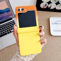 เคสแข็งไล่ระดับสีสำหรับ Samsung Galaxy Z Flip 5 4 3ฝาครอบป้องกันโทรศัพท์ฟรอสติ้ง