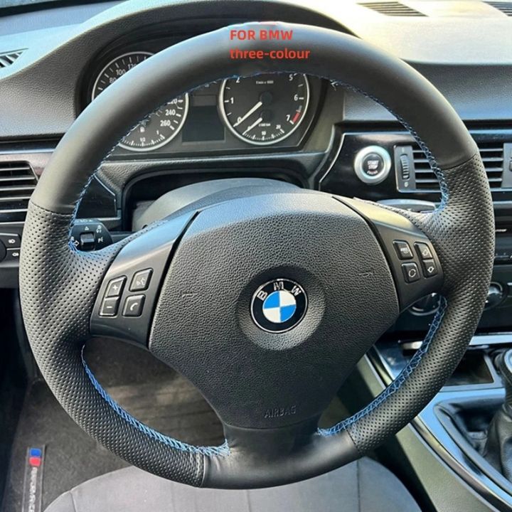 yf-car-steering-wheel-braid-cover-black-artificial-leather-for-bmw-e90-320-318i-320i-325i-330i-320d-x1-328xi-2007