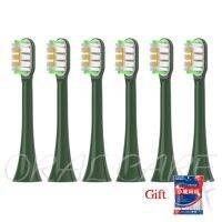 6PCS Replacement Toothbrush Head For SOOCAS Electric Toothbrush X3/X1/X3u/X5/V1/V2/D2/D3 Van Gogh Green Copper Free Brush Head