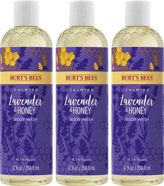 Burt's Bees Body Wash, Lavender and Honey, 3 Count Lazada PH