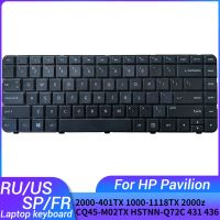 รัสเซีย/เรา/สเปน/แป้นพิมพ์โน้ตบุ้คฝรั่งเศสสำหรับ HP Pavillion HP2000 2000-401TX 1000-1118TX 2000z CQ45-M02TX HSTNN-Q72C 436