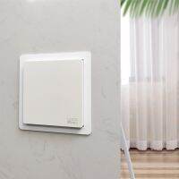 [COD] minimalist narrow side switch stickers wall protective light decoration set socket home frame transparent and non-adhesive