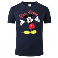 2021 New Mickey Mouse T Shirt Men Cotton Print T-Shirt Summer Casual Streetwear Tshirt Tops Cool Tee Clothing J115 S-4XL-5XL-6XL