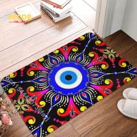 Evil Eye Doormat Non-Slip Mediterranean Carpet Kitchen Bath Mat Garden Floor Entrance Rug Mainland China Living Room Footpad