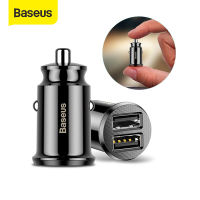 Baseus 3.1A/4.8A USB Car Charger Mini Phone Charger in Car For iPhone 12 Pro Max Xiaomi Samsung Dual USB Charger for Macbook Pro ipad