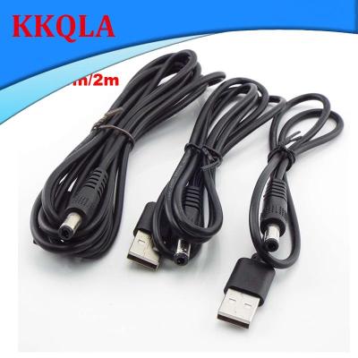 QKKQLA DIY USB type A Male to DC 5.5x2.5mm Plug Extension Toys Power Charging Cord Supply Plug Jack Cable Connector