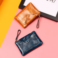 Genuine Leather Women Purse for coins Long Clutch Bags Wristlet Card ID Holders Money bag Zipper thin Cowhide Solid Slim Wallet