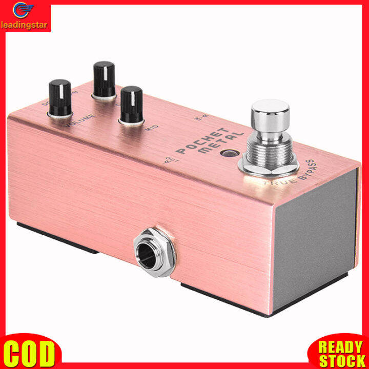 leadingstar-rc-authentic-pocket-metal-guitar-pedal-mini-electric-effects-pedals-single-distortion-sounds-guitar-accessories-true-bypass