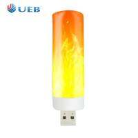 ไฟสร้างบรรยากาศ USB 5V ปลั๊กแอนด์เพลย์ไฟ LED กระพริบเทียนโคมไฟหนังสือสำหรับโน้ตบุ๊คคอมพิวเตอร์ตั้งโต๊ะพาวเวอร์แบงค์