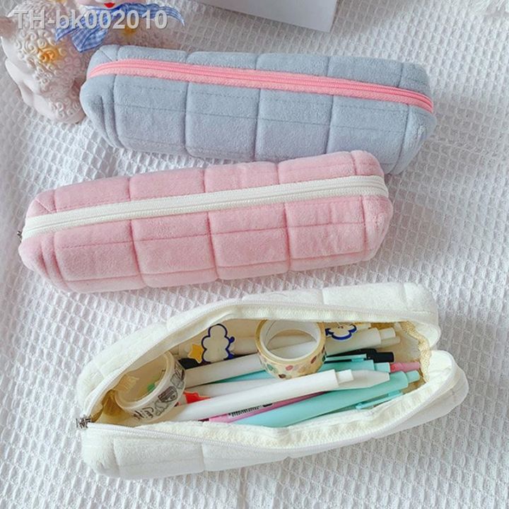 cute-plush-pencil-case-creative-stationery-storage-bag-for-girls-school-stationery-large-capacity-pencil-pouch-japanese-pen-box