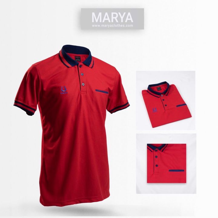marya-may-เสื้อ-เสื้อโปโลชายสีแดง-เนื้อผ้าทอพิเศษ-ผลิตจากผ้า-tk-micro-ผ้านิ่มใส่สบาย-ไม่ร้อน-ไม่ยืด-ไม่ย้วย-ใส่ทรงสวย