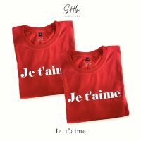 sherbettee|เสื้อยืดลาย Je t’aime