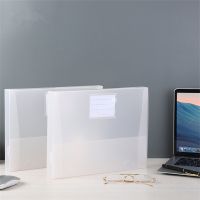 ✣℡✐ A4 File Box Transparent Plastic Folder Document Organizer Large Capacity File Organizer Test Paper Bag School Office Stationery