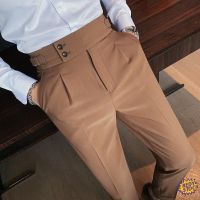 CODtianjia6731 Seluar slack lelaki Office Stretchable Plus Size West pants mens nine -point slim -fitting business formal casual new small feet summer high -end trendy suit