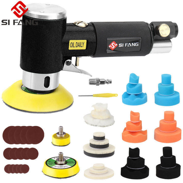 SI FANG 48Pcs New Random Orbital Air Sander Mini Pneumatic 1/2/3 Inch ...