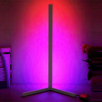 Simple RGB LED Floor Lamp Modern Wall Corner Light Colorful Bedroom Atmosphere Lighting Club Home Decor Indoor Lighting