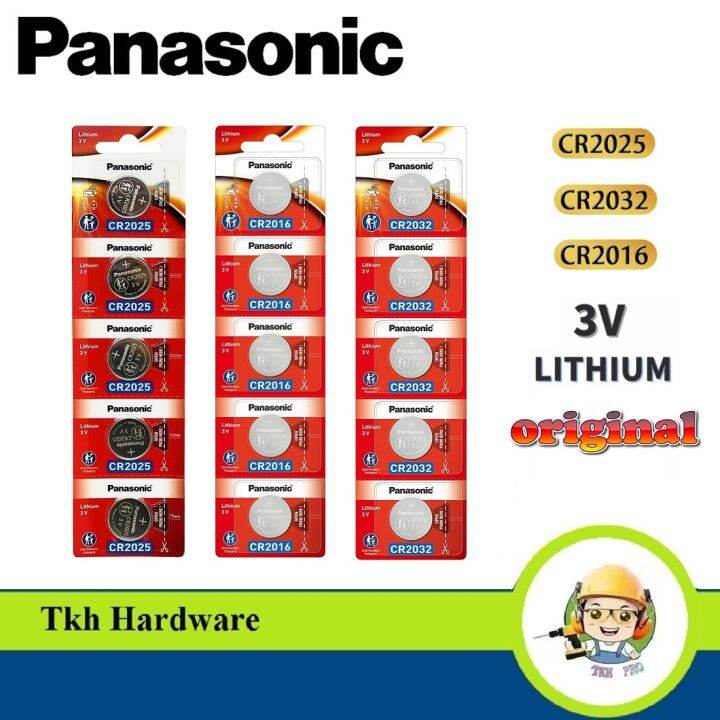 Panasonic CR2016 CR2025 CR2032 Lithium 3V Battery | Lazada