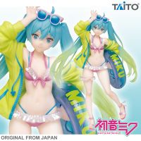 ของแท้ Figure Taito จากการ์ตูนเรื่อง Vocaloid Project Diva โวคาลอยด์ โปรเจกต์ดีวา Hatsune Miku 3rd ฮัตสึเนะ มิกุ ชุดว่ายน้ำ Summer Swim Suit Game Prize งานแท้ ฟิกเกอร์ โมเดล การ์ตูน อานิเมะ มังงะ Model Cartoon Genuine Original imported from Japan Hobby