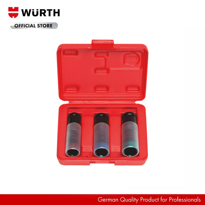 Wurth 1/2 Inch Impact Socket Wrench Insert Power Set 3 PCS Lazada