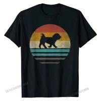 Retro Vintage Sunset Maltese Dog Breed Silhouette Gift Tshirt Classic T Shirt Fashionable Cotton Tees