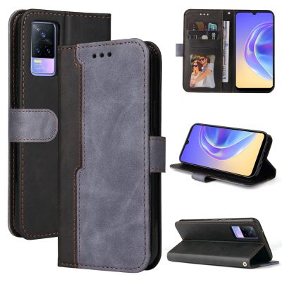 เคสโทรศัพท์กันกระแทกสำหรับ Vivo V21E 4G / V21 5G / V21 4G / Y73 2021กระเป๋าสตางค์หนังพร้อมเคสโทรศัพท์พลิกช่องการ์ดสายคล้องมือ