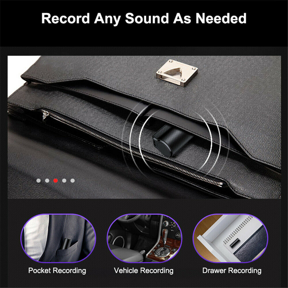 MP3 SPY Magnetic Recording Device Voice Activated Mini Audio Recorder Q70 USA 