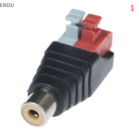 ERDU สายลำโพง A/V เพื่อ Audio MALE Famale RCA Connector กดขั้วปลั๊ก