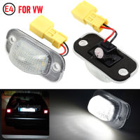 2ชิ้นสำหรับที่นั่ง Toledo I 1 Mk1สำหรับ VW Golf II 2 Mk2 Jetta II 2 Mk2 LED โคมไฟป้ายทะเบียน LED จำนวนแผ่นแสงอุปกรณ์เสริมในรถยนต์