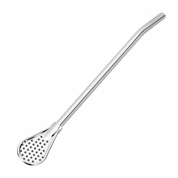 reusable-steel-straw-spoon-filtered-drinking-straw-tea-strainer-with-for-drinks-practical-and-spoon-g5i3