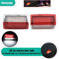 2Pcs สำหรับ Benz A B C E ML GLE GL GLS Class W204 W176 W212 W213 W246 X166 X205 LED รถมารยาทประตู