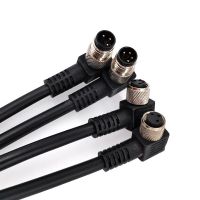 ：”{》： M8 Sensor Connector Cable Waterproof Plug Male&amp;Female Straight Angle 4 5 Pin +2M PVC Line