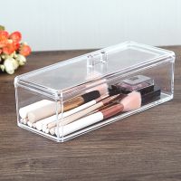 【YD】 Rectangle Storage Transparent Display Organize Makeup Make Up Cotton Swab