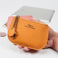 Portable Ultra-thin Coin Purse Women Card Holder Small Zipper Wallet Coin Purse Prevent RFID Female ID Business Credit Card Bags