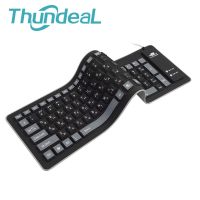 103 Key Russian Keyboard Letters Silicon Layout USB 2.0 Interface Russian Keyboard Soft and durable keyboard PC Desktop Laptop