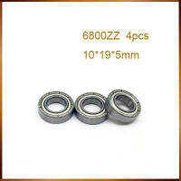 4pcs Radial SHAFT 6800ZZ Ball แบริ่ง 10*19*5 10x19x5 มม.โล่โลหะ 6800Z Deep Groove BALL BEARING--hang yu trade